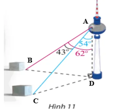 Một người đứng ở trên một tháp truyền hình cao 352 m so với mặt đất Bai 6 Trang 78 Toan Lop 10 Tap 1 1