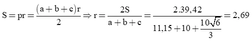 Cho tam giác ABC có góc B = 60 độ, góc C = 45 độ, AC = 10 Bai 3 15 Trang 44 Toan Lop 10 Tap 1 2