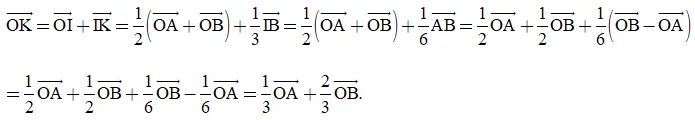 Cho hai điểm phân biệt A và B Hãy xác định điểm K  Bai 4 13 Trang 58 Toan Lop 10 Tap 1 4