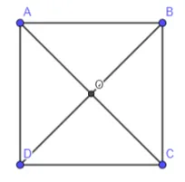 Cho hình vuông ABCD có hai đường chéo cắt nhau tại O Bai 4 4 Trang 50 Toan Lop 10 Tap 1