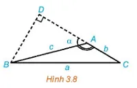 Trong Hình 3.8, hãy thực hiện các bước sau để thiết lập công thức tính a theo b, c Hd2 Trang 38 Toan 10 Tap 1