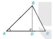 Cho tam giác ABC với đường cao BD Biểu thị BD theo AB và sin A Hd5 Trang 41 Toan 10 Tap 1 3