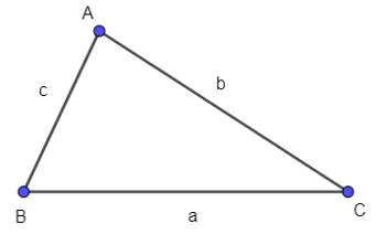 Cho tam giác ABC có BC = a, CA = b, AB = c Luyen Tap 2 Trang 67 Toan 10 Tap 1