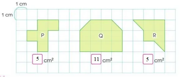 Toán lớp 3 trang 85, 86, 87 Đơn vị đo diện tích. Xăng-ti-mét vuông | Cánh diều Don Vi Do Dien Tich Xang Ti Met Vuong 126015