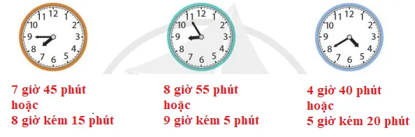 Toán lớp 3 trang 38, 39, 40 Thực hành xem đồng hồ | Cánh diều Thuc Hanh Xem Dong Ho 125861