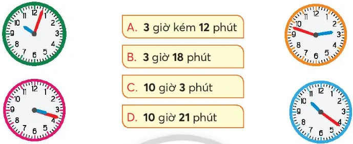 Toán lớp 3 trang 72 Luyện tập | Chân trời sáng tạo Xem Dong Ho Chuong 2 123156