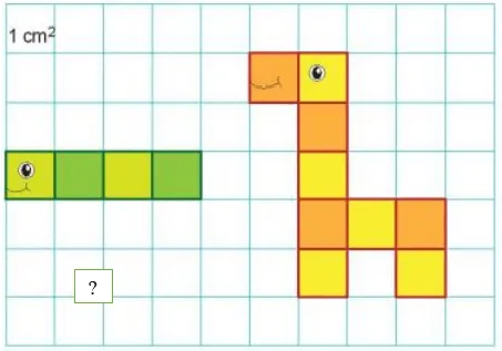 Toán lớp 3 Bài 51: Diện tích của một hình. Xăng-ti-mét vuông (trang 26, 27, 28, 29 Tập 2) | Kết nối tri thức Hoat Dong Trang 28 29 Toan 3 Tap 2 3