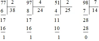 Toán lớp 3 Bài 26: Chia số có hai chữ số cho số có một chữ số (trang 75, 76, 77, 78) | Kết nối tri thức Luyen Tap Trang 78 Toan 3 Tap 1 2