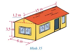 Một ngôi nhà có cấu trúc và kích thước được mô tả như Hình 35 A Sua Bai 5 Trang 87 Toan Lop 7 Tap 1 128319