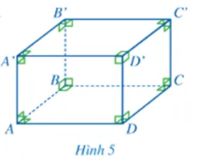 Quan sát hình hộp chữ nhật ABCD.A'B'C'D' ở Hình 5 và thực hiện các hoạt động sau A Sua Hoat Dong 3 Trang 77 Toan 7 Tap 1