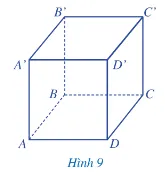 Quan sát hình lập phương ở Hình 9, đọc tên các mặt, các cạnh A Sua Hoat Dong 6 Trang 78 Toan 7 Tap 1 128155