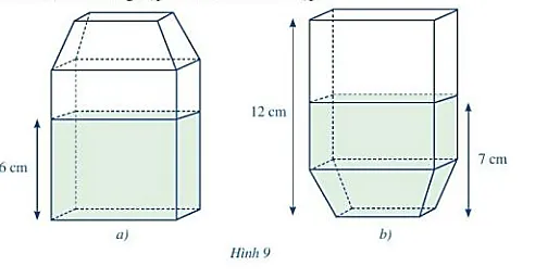 Hình 9a mô tả hình dạng của một hộp sữa và lượng sữa chứa trong hộp đó Bai 17 Trang 70 Toan Lop 7 Tap 1 127596