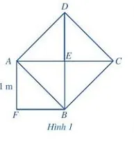 Quan sát Hình 1, ở đó hình vuông AEBF có cạnh bằng 1 dm, hình vuông ABCD có Bai 5 Trang 35 Toan Lop 7 Tap 1 127470