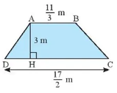 Tính diện tích hình thang ABCD có các kích thước như hình A Sua Bai 6 Trang 28 Toan Lop 7 Tap 1