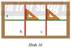 Cặp cạnh nào của các ô cửa sổ (Hình 16) vuông góc với nhau Bai 5 Trang 72 Toan Lop 7 Tap 1