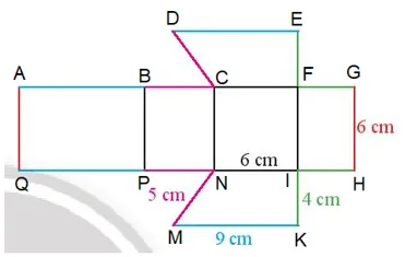 Từ tấm bìa như Hình 11 có thể tạo lập được hình lăng trụ đứng Bai 6 Trang 58 Toan Lop 7 Tap 1 1