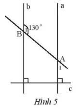 Cho Hình 5 có góc B1 = 130 độ Số đo của góc A1 là bao nhiêu Bai 6 Trang 87 Toan Lop 7 Tap 1
