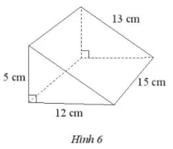 Hãy nêu các bước tạo lập hình lăng trụ đứng tam giác trong Hình 6 Bai 8 Trang 67 Toan Lop 7 Tap 1