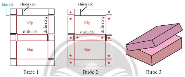 Gấp hộp quà hình hộp chữ nhật Hoạt động 4 trang 65 Toán lớp 7 Tập 1 Hoat Dong 4 Trang 65 Toan 7 Tap 1