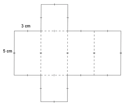 Tạo lập hình lăng trụ đứng có đáy là hình vuông cạnh 3 cm và chiều cao 5 cm Thuc Hanh 3 Trang 56 Toan 7 Tap 1