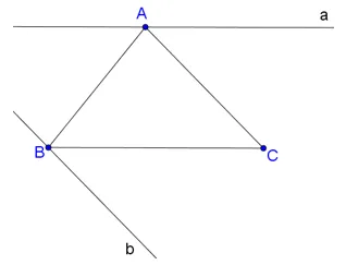 Cho tam giác ABC Hãy nêu cách vẽ đường thẳng a đi qua đỉnh A Thuc Hanh 3 Trang 79 Toan 7 Tap 1