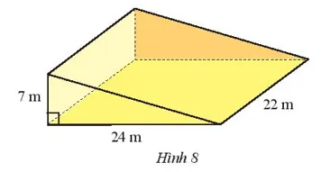 Để làm cầu bắc qua một con kênh, người ta đúc một khối bê tông Thuc Hanh 4 Trang 61 Toan 7 Tap 1