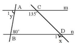 Cho biết m // n và a // b Tính số đo x, y, z, t Thuc Hanh 4 Trang 79 Toan 7 Tap 1 1