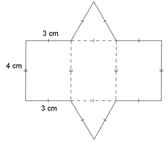 Tạo lập hình lăng trụ đứng có đáy là tam giác đều cạnh 3 cm và chiều cao 4 cm Van Dung 2 Trang 56 Toan 7 Tap 1