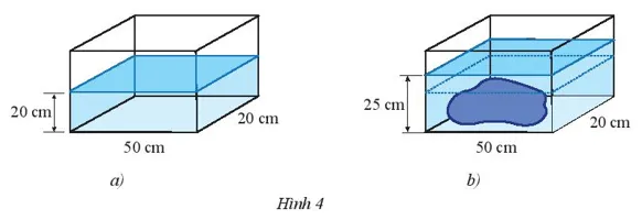 Để tính thể tích một hòn đá, bạn Na đã thực hiện như sau Van Dung Trang 52 Toan 7 Tap 1