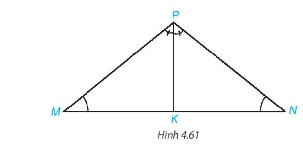 Cho tam giác MNP có góc M=góc N. Vẽ tia phân giác PK của góc MPN  A Sua Hd2 Trang 81 Toan 7 Tap 1