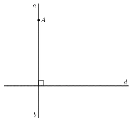 Chứng minh rằng: Cho điểm A và đường thẳng d thì có duy nhất đường thẳng Bai 3 32 Trang 59 Toan Lop 7 Tap 1