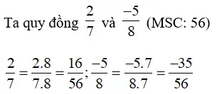 Trắc nghiệm: Quy đồng mẫu nhiều phân số - Bài tập Toán lớp 6 chọn lọc có đáp án, lời giải chi tiết Trac Nghiem Quy Dong Mau Nhieu Phan So 7