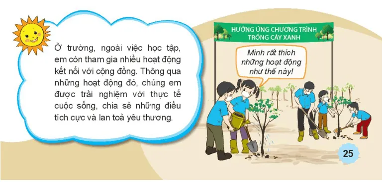 Tự nhiên xã hội lớp 3 Bài 5 trang 25 Vận dụng - Kết nối tri thức Van Dung Trang 25