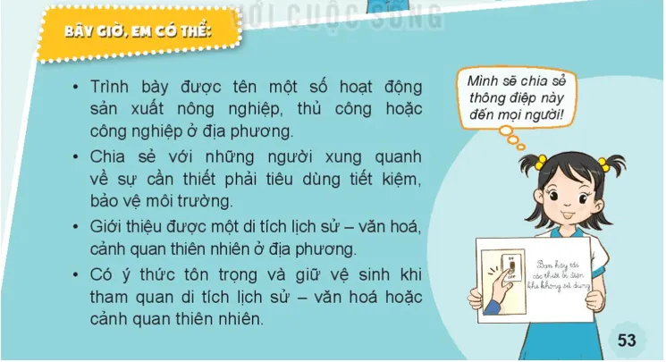 Tự nhiên xã hội lớp 3 Bài 12 trang 53 Vận dụng - Kết nối tri thức Van Dung Trang 53 1