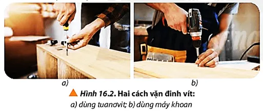 Quan sát Hình 16.2 và cho biết trong trường hợp nào thì tốc độ sinh công của lực là lớn hơn Cau Hoi 1 Trang 100 Vat Li 10