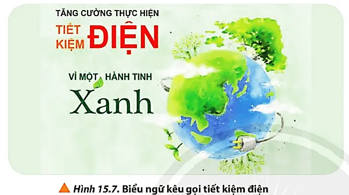 Lời kêu gọi tiết kiệm điện (Hình 15.7) có thể hiểu là để bảo toàn năng lượng Cau Hoi 5 Trang 97 Vat Li 10