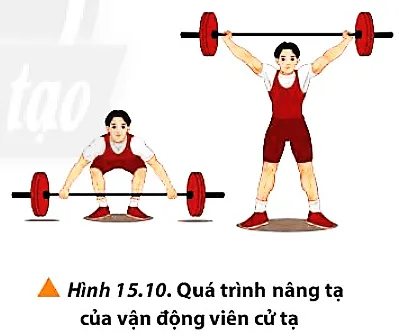 Trong giai đoạn giữ tạ trên cao, lực của vận động viên không sinh công Cau Hoi 7 Trang 98 Vat Li 10