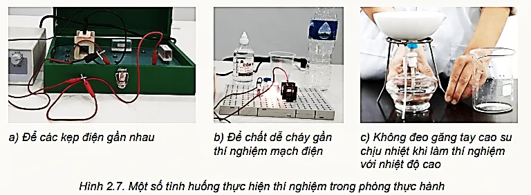 Em hãy quan sát một số hình ảnh về các thí nghiệm trong Hình 2.7 và dự đoán Hoat Dong Trang 15 Vat Li 10 131235