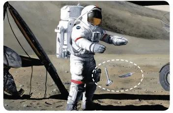 Năm 1971, nhà du hành vũ trụ người Mỹ David Scott đã đồng thời thả rơi trên Mặt Trăng Khoi Dong Trang 44 Vat Li 10 131531