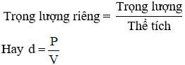 Lý thuyết: Khối lượng riêng - Trọng lượng riêng | Lý thuyết - Bài tập Vật Lý 6 có đáp án Ly Thuyet Khoi Luong Rieng Trong Luong Rieng 2