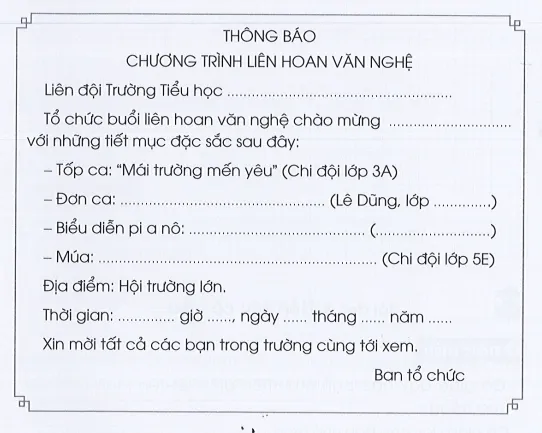 Em yêu nghệ thuật trang 75, 76 Vở bài tập Tiếng Việt lớp 3 Tập 1 | Cánh diều Bai Viet 2 Trang 75 76 Vbt Tieng Viet Lop 3 146661