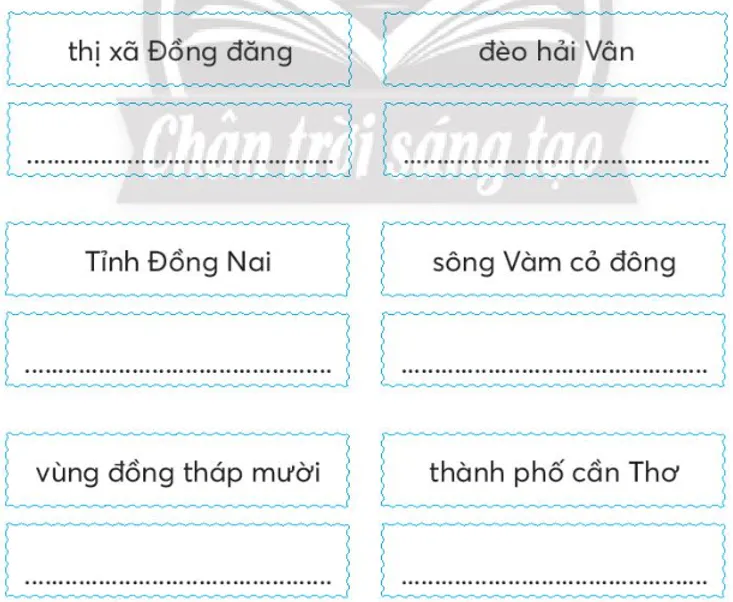 Vở bài tập Tiếng Việt lớp 3 Bài 3: Non xanh nước biếc trang 62, 63, 64, 65 Tập 2 | Chân trời sáng tạo Bai 3 Non Xanh Nuoc Biec 1