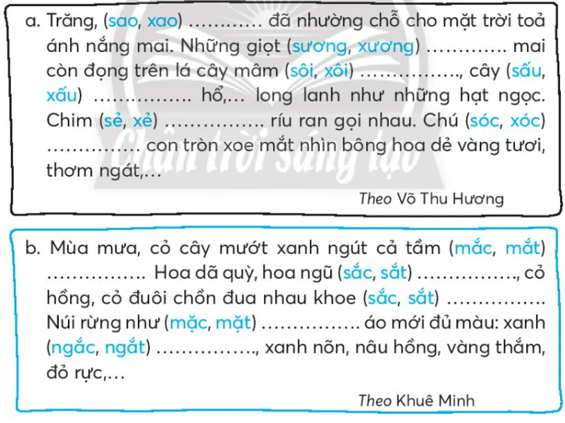 Vở bài tập Tiếng Việt lớp 3 Tiết 2 trang 43, 44 Tập 2 - Chân trời sáng tạo Tiet 2 Trang 43 44