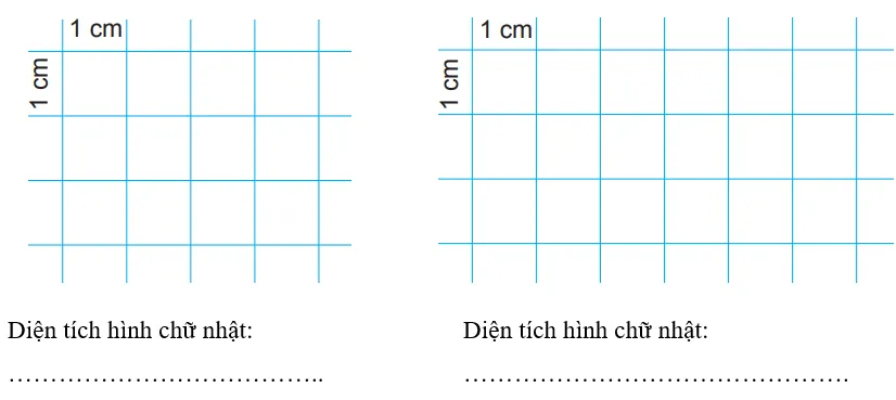 Vở bài tập Toán lớp 3 Tập 2 trang 76, 77 Diện tích hình chữ nhật - Chân trời sáng tạo Dien Tich Hinh Chu Nhat 5