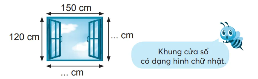 Vở bài tập Toán lớp 3 Tập 2 trang 36 Hình chữ nhật | Chân trời sáng tạo Hinh Chu Nhat 7