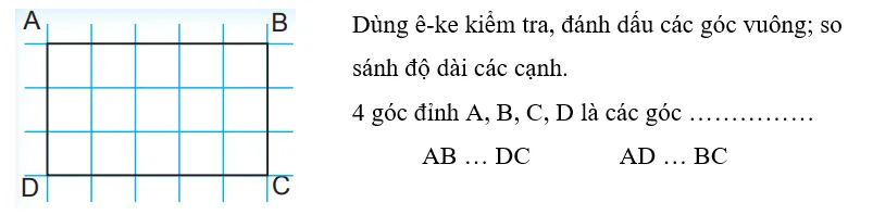 Vở bài tập Toán lớp 3 Tập 2 trang 36 Hình chữ nhật | Chân trời sáng tạo Hinh Chu Nhat