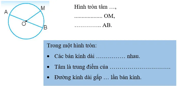 Vở bài tập Toán lớp 3 Tập 1 trang 81, 82 Hình tròn | Chân trời sáng tạo Hinh Tron