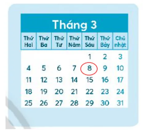 Vở bài tập Toán lớp 3 Tập 2 trang 20, 21 Tháng, năm | Chân trời sáng tạo Thang Nam 7