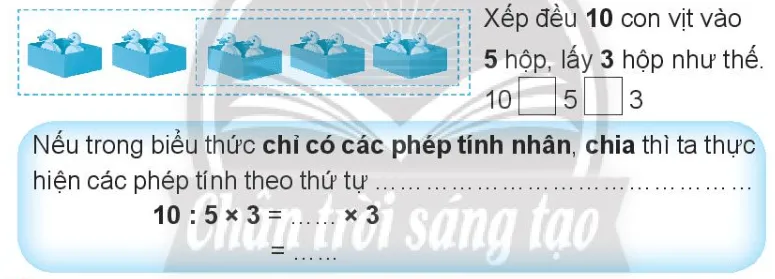 Vở bài tập Toán lớp 3 Tập 1 trang 34 Tính giá trị của biểu thức - Chân trời sáng tạo Tinh Gia Tri Cua Bieu Thuc 142464