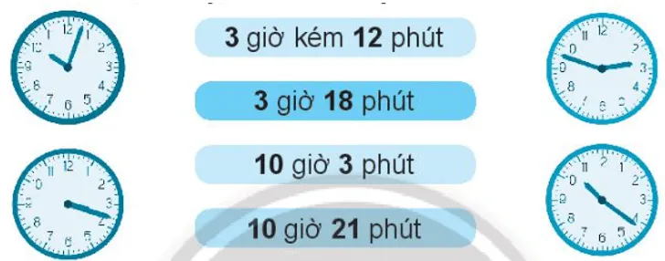 Vở bài tập Toán lớp 3 Tập 1 trang 73, 74 Xem đồng hồ | Chân trời sáng tạo Xem Dong Ho 8